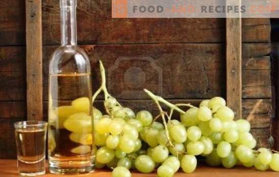 Домашна чаша од грозје - едноставни рецепти. Готвење кристално чиста чаша од грозје дома