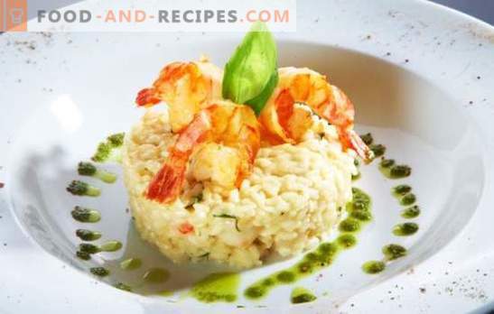 Ризотто со ракчиња - италијанско јадење во вашата кујна. Избор на најдобри рецепти за рижото со ракчиња: во крем и со вино