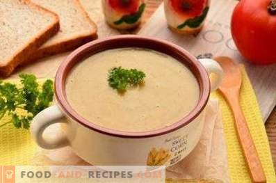 Супа бело супа од супа од печурки
