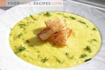 Супа од тиквички и компири пире