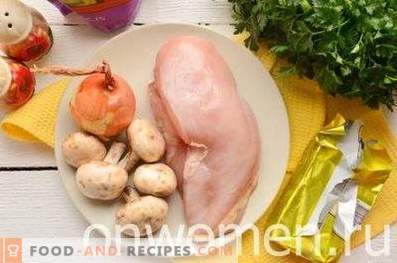 Тартути со печурки и пилешко