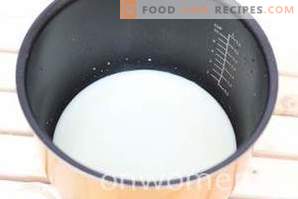 Каша со каша со млеко во бавен шпорет