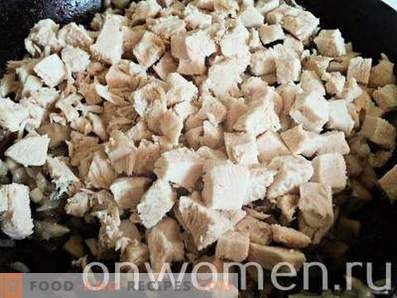 Жулиен со пилешко и печурки во рерната
