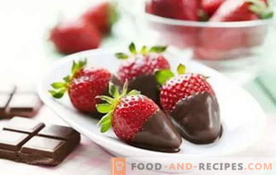 Јагоди во чоколадо дома: рецепти за магичен десерт. Како да се готви јагоди во чоколадо дома