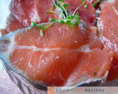 Како да марината розова лосос дома е вкусна и брзо, на различни начини