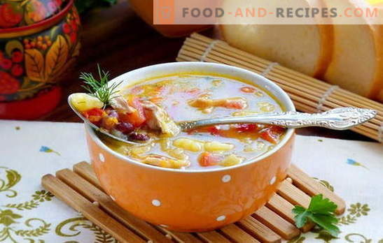 Посно гравско супа е едноставно, вкусно и многу разновидно јадење. Тајни и методи за готвење супа од посно грав